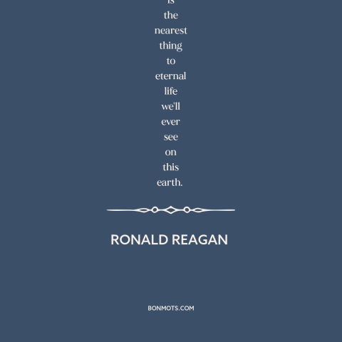 A quote by Ronald Reagan about big government: “No government ever voluntarily reduces itself in size. So governments'…”