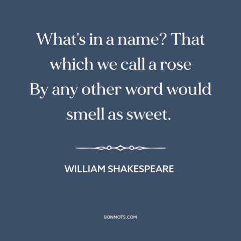 A quote by William Shakespeare about roses: “What's in a name? That which we call a rose By any other word would…”