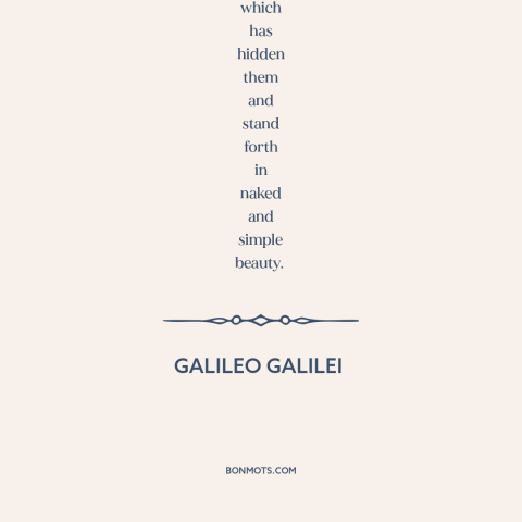 A quote by Galileo Galilei about intellectual progress: “Facts which at first seem improbable will, even on scant…”